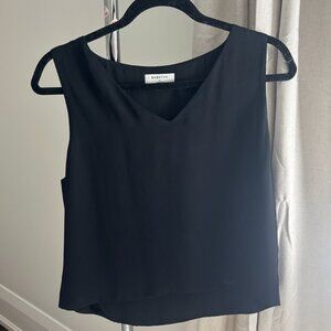 Cropped Black Blouse